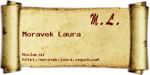 Moravek Laura névjegykártya
